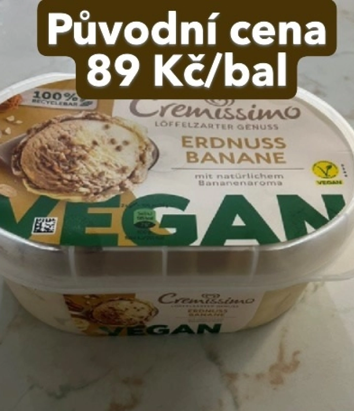 Zmrzlina banán arašídy
